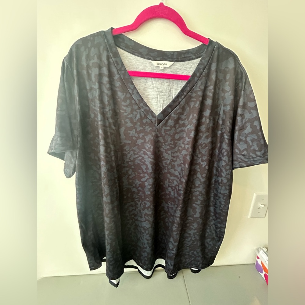 Women’s v-neck tee, size 2X